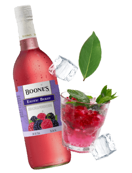 Cocteles con Boones Exotic Berry